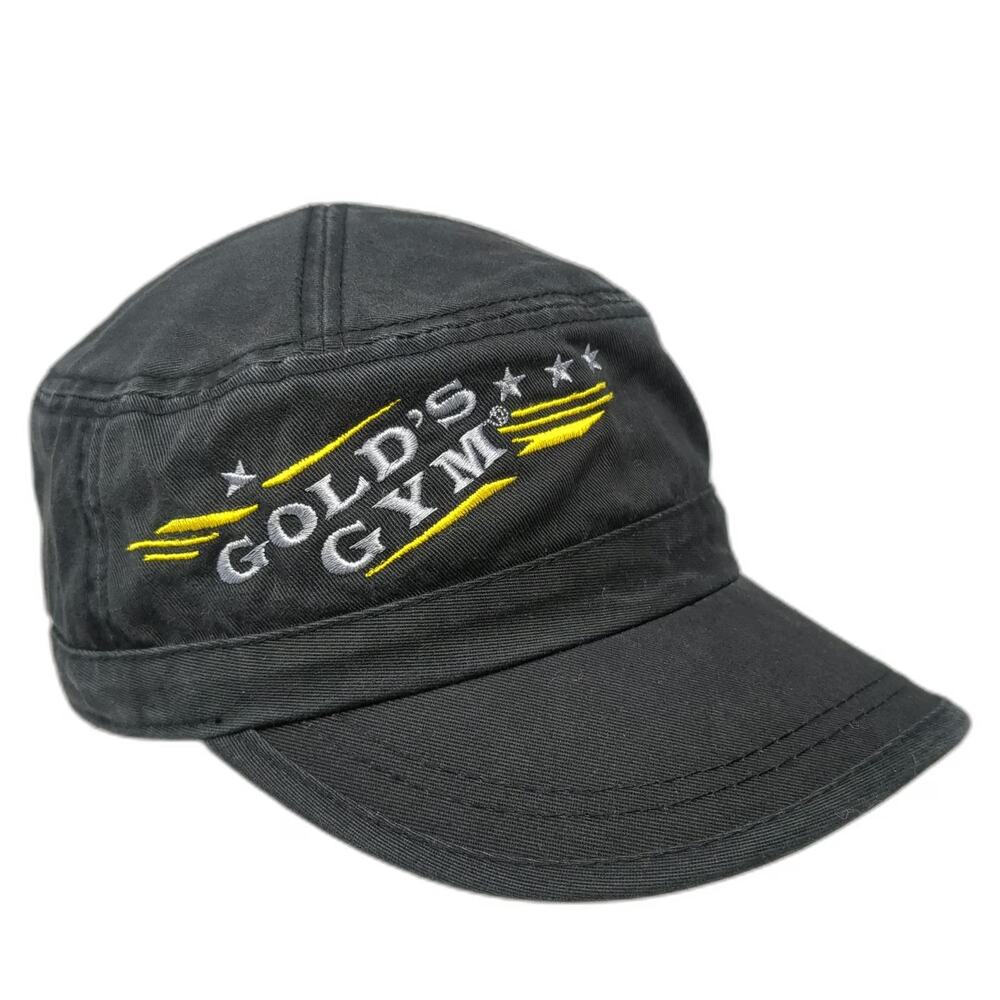 Alternative Army Cap Black One Size Gold's Gym Workout Fitness Hat Strapback